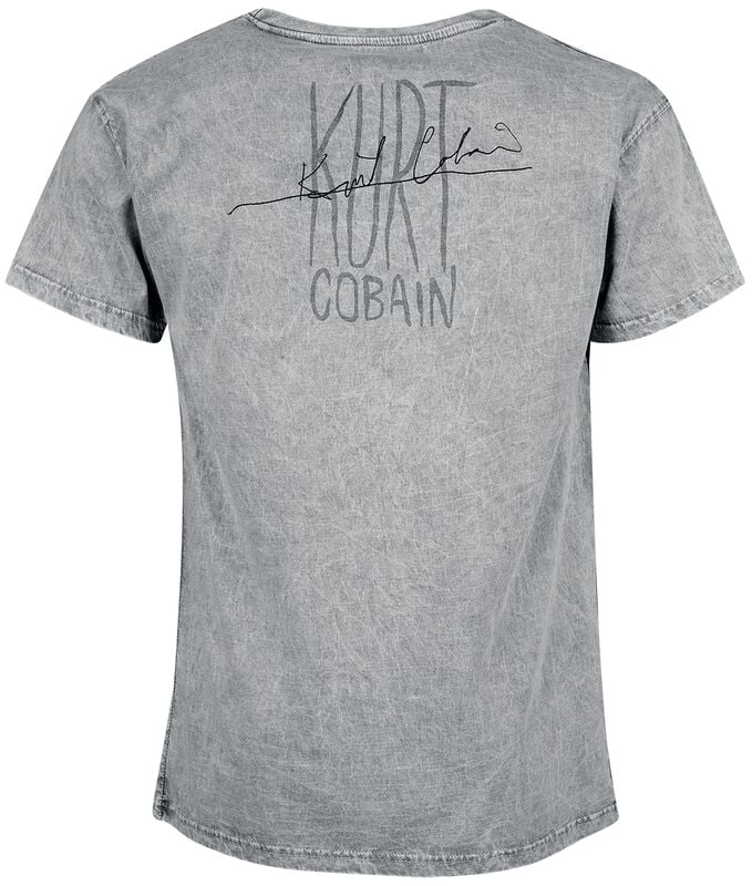 Gothicana By Emp "Kurt Signature" T-Shirt Grey By Kurt Cobain