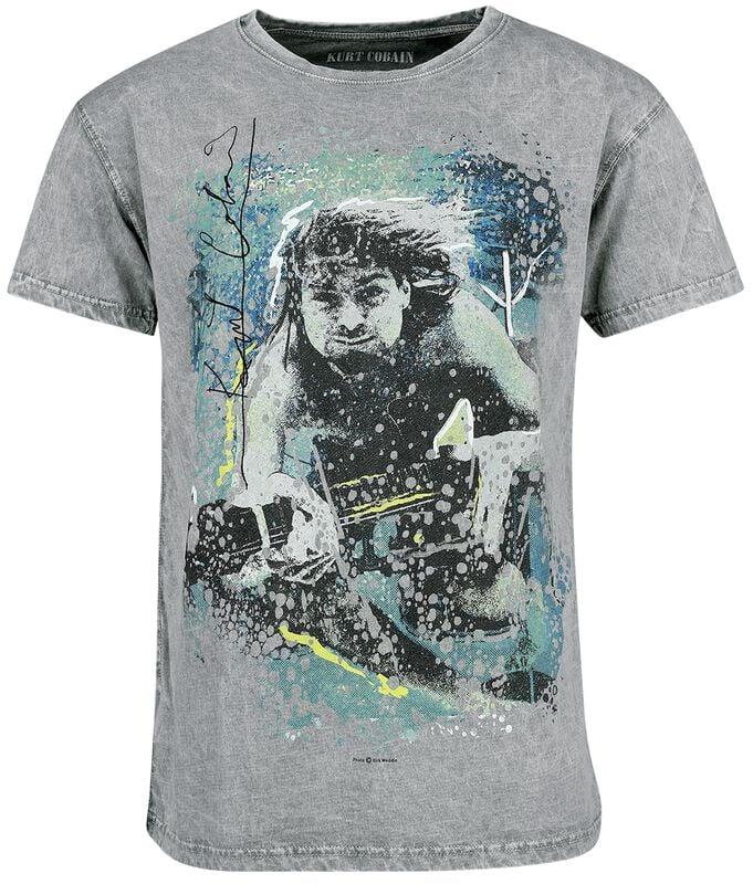 gothicana by emp "Kurt Signature" T-Shirt grey by Kurt Cobain