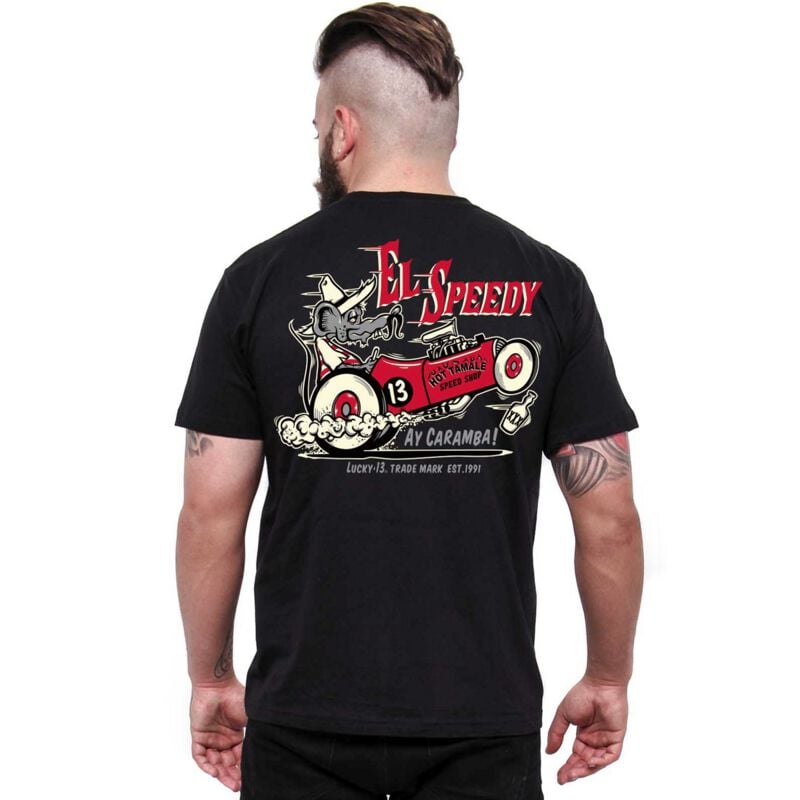 Gothicana By Emp "L13 El Speedy T-shirt" T-Shirt Black By Lucky 13