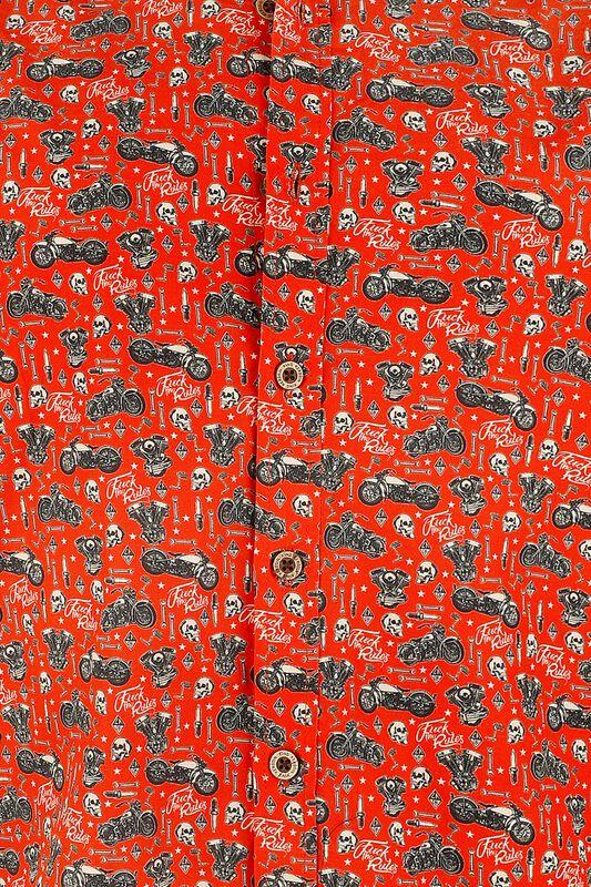 Gothicana By Emp "LA Motor Soul Shirt" Short-sleeved Shirt Red By King Kerosin
