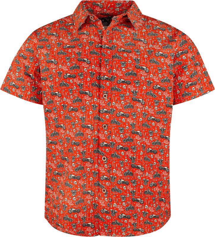 gothicana by emp "LA Motor Soul Shirt" Short-sleeved Shirt red by King Kerosin