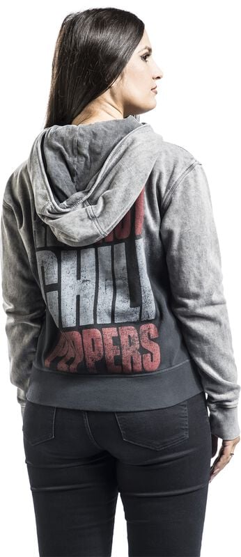 Gothicana By Emp "LA Text" Hoodie Jacket Dark Grey By Red Hot Chili Peppers