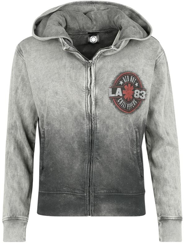 gothicana by emp "LA Text" Hoodie Jacket dark grey by Red Hot Chili Peppers