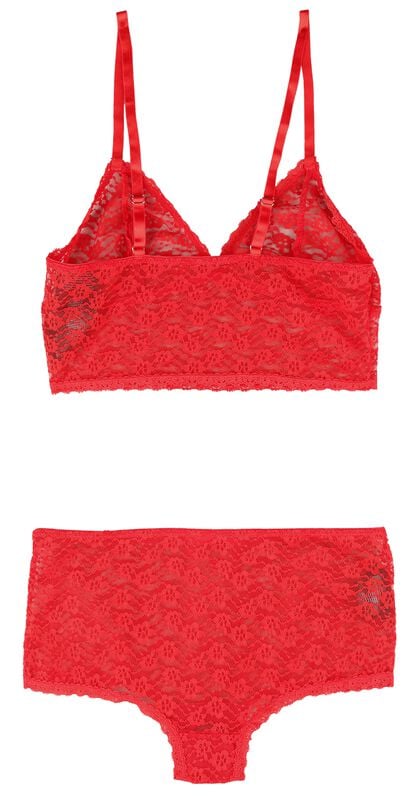 Gothicana By Emp "Lace Confessions" Underwear Red By Black Premium By EMP