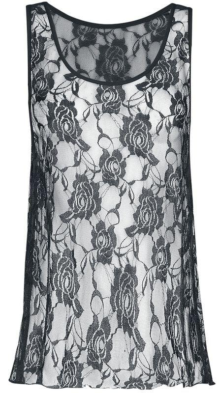 Gothicana By Emp "Laced 2 In 1 Top" Top Black By Forplay