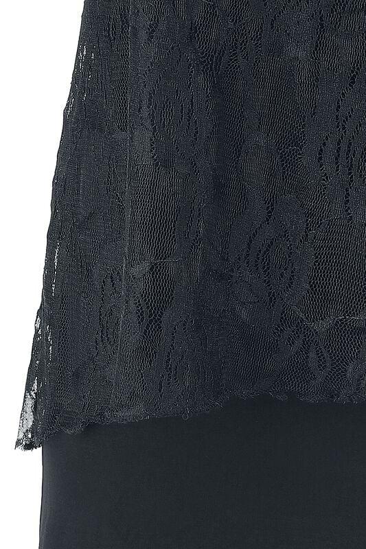 Gothicana By Emp "Laced 2 In 1 Top" Top Black By Forplay