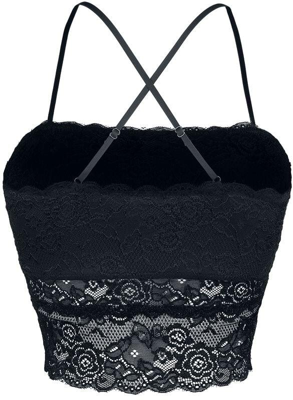 Gothicana By Emp "Laced Bandeau Top" Top Black By Forplay