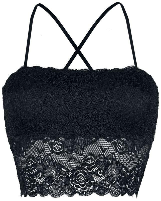 gothicana by emp "Laced Bandeau Top" Top black by Forplay