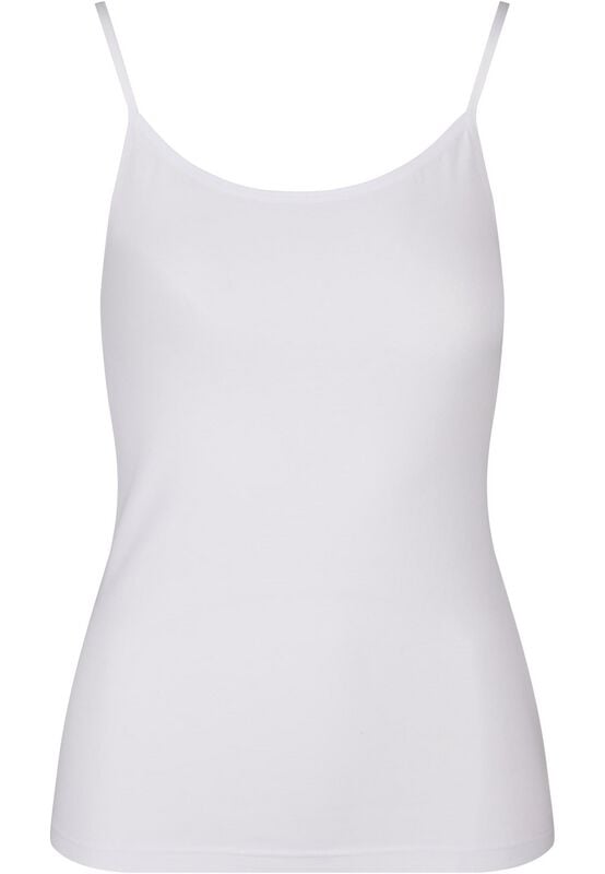 Gothicana By Emp "Ladies' Basic Cotton Vest (2-pack)" Top White By Urban Classics