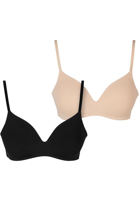 gothicana by emp "Ladies' Basic Padded Bra (2-pack)" Bra natural by Urban Classics