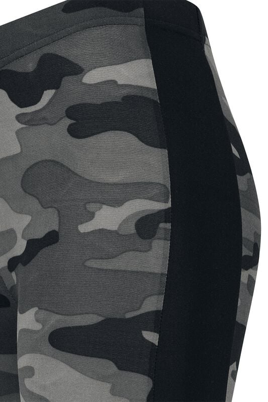 Gothicana By Emp "Ladies Camo Stripe Leggings" Leggings Dark Camo/black By Urban Classics