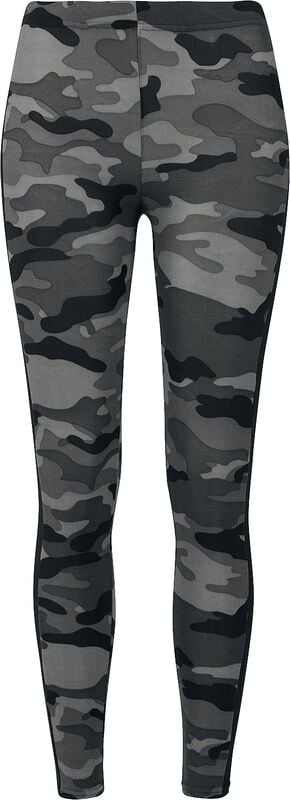 gothicana by emp "Ladies Camo Stripe Leggings" Leggings dark camo/black by Urban Classics