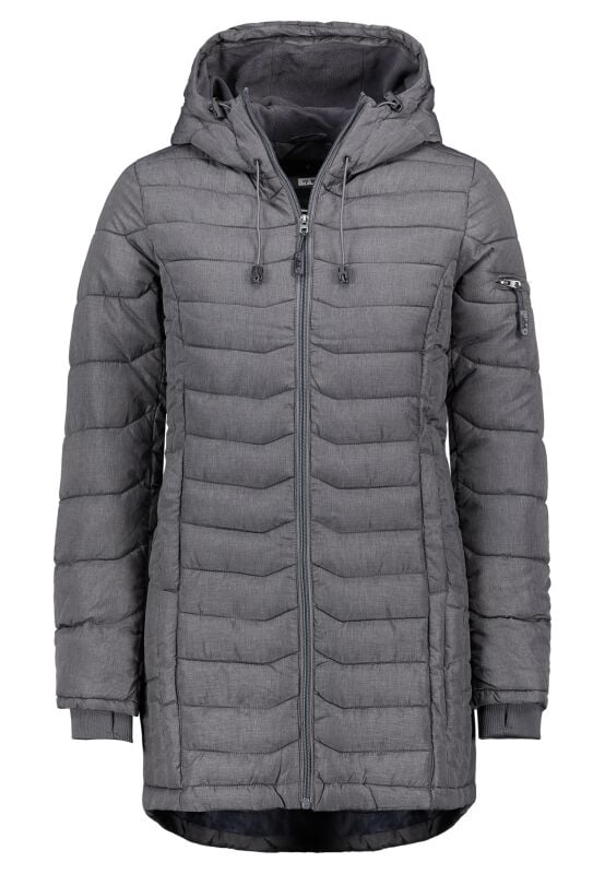 gothicana by emp "Ladies Coat" Winter Jacket grey by Sublevel