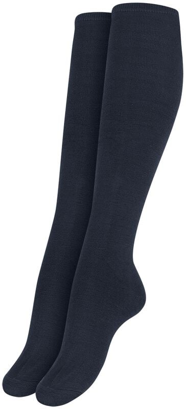 Gothicana By Emp "Ladies College Socks 2-Pack" Knee Socks Navy By Urban Classics
