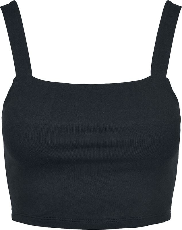 Gothicana By Emp "Ladies Cropped Top Double Pack" Top Black-white By Urban Classics