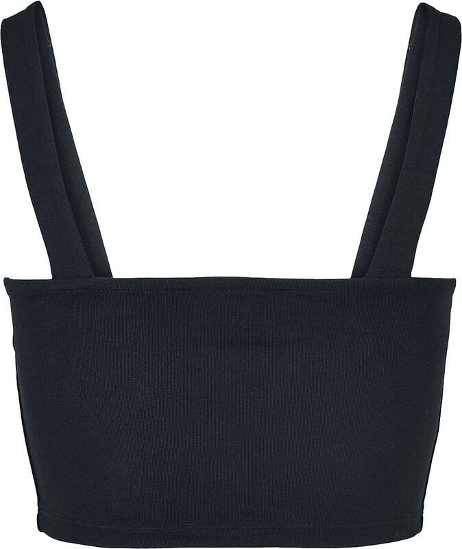 Gothicana By Emp "Ladies Cropped Top Double Pack" Top Black-white By Urban Classics