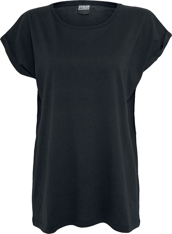 Gothicana By Emp "Ladies Extended Shoulder Tee Double Pack" T-Shirt Black-white By Urban Classics