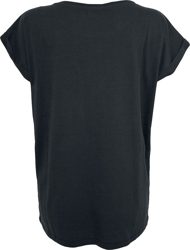 Gothicana By Emp "Ladies Extended Shoulder Tee Double Pack" T-Shirt Black-white By Urban Classics