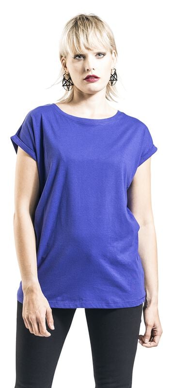 Gothicana By Emp "Ladies Extended Shoulder Tee" T-Shirt Lilac By Urban Classics