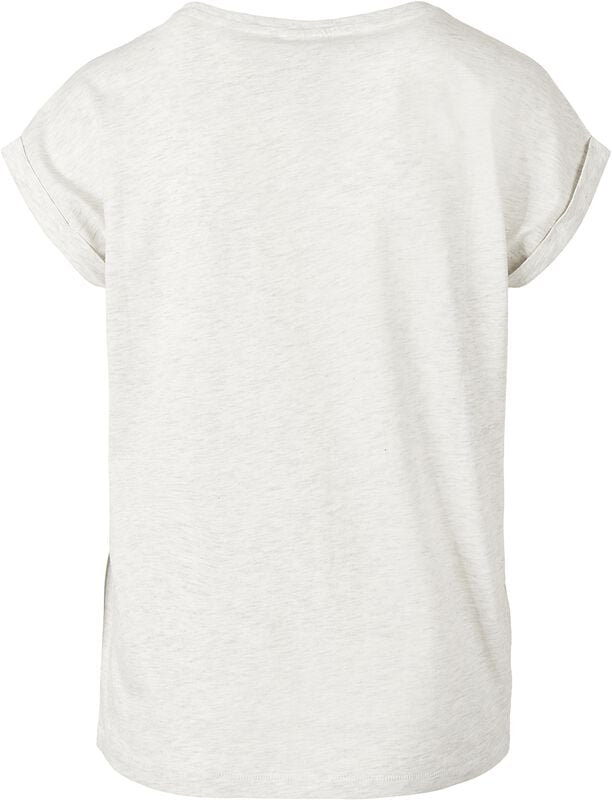 Gothicana By Emp "Ladies Extended Shoulder Tee" T-Shirt Mottled Grey By Urban Classics