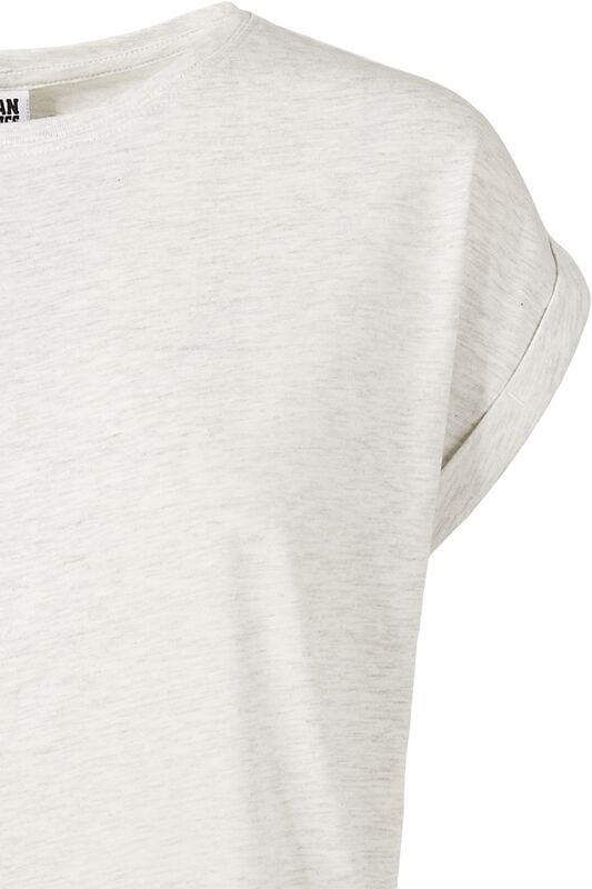Gothicana By Emp "Ladies Extended Shoulder Tee" T-Shirt Mottled Grey By Urban Classics