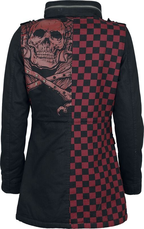 Gothicana By Emp "Ladies Field Jacket" Winter Jacket Black By Rock Rebel By EMP