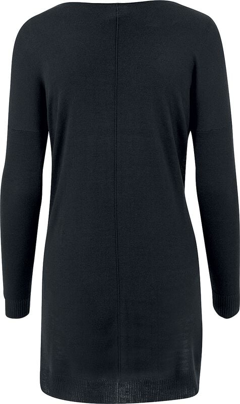 Gothicana By Emp "Ladies Fine Knit Oversize V-Neck Sweater" Sweatshirt Black By Urban Classics