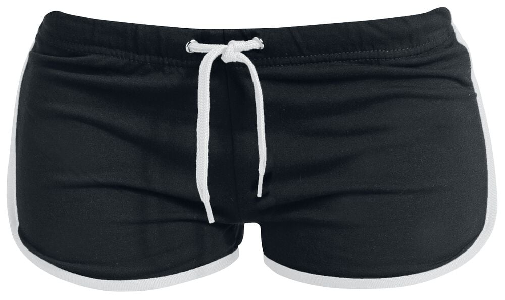 Gothicana By Emp "Ladies French Terry" Hot Pants Black-white By Urban Classics