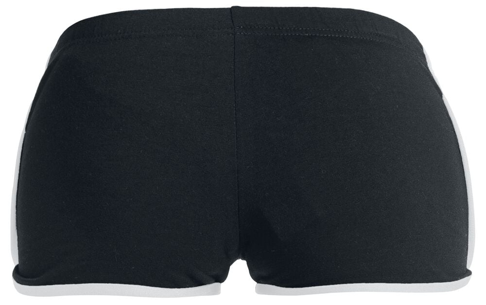 Gothicana By Emp "Ladies French Terry" Hot Pants Black-white By Urban Classics