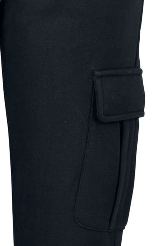 Gothicana By Emp "Ladies High Waist Cargo Sweat Trousers" Cloth Trousers Black By Urban Classics