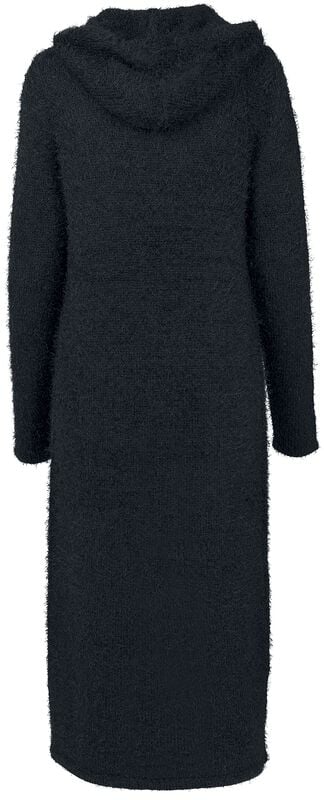 Gothicana By Emp "Ladies Hooded Feather Cardigan" Cardigan Black By Urban Classics