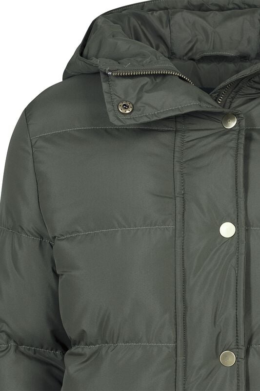 Gothicana By Emp "Ladies Hooded Puffer Jacket" Between-seasons Jacket Olive By Urban Classics