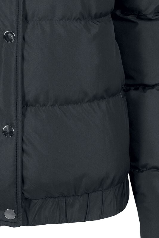 Gothicana By Emp "Ladies Hooded Puffer Jacket" Between-seasons Jacket Black By Urban Classics