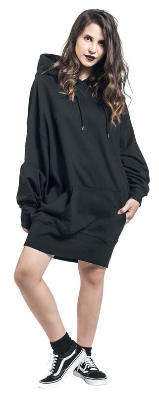 Gothicana By Emp "Ladies Long Oversize Hoodie" Hoodie Black By Urban Classics