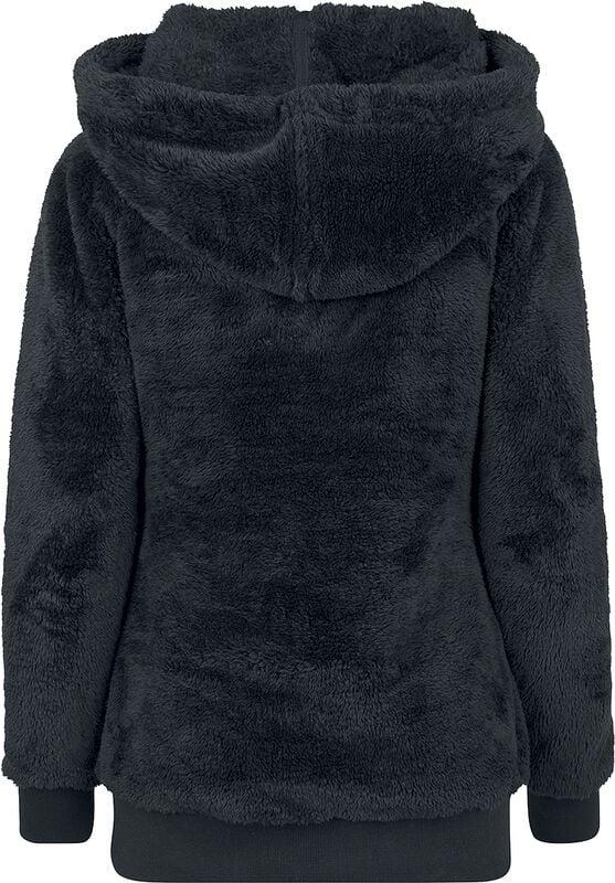 Gothicana By Emp "Ladies Long Teddy Hoodie" Hoodie Black By Urban Classics