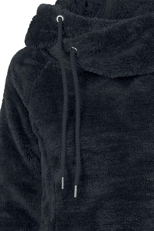 Gothicana By Emp "Ladies Long Teddy Hoodie" Hoodie Black By Urban Classics