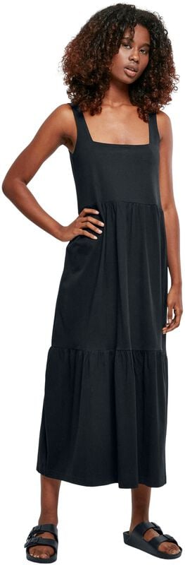 Gothicana By Emp "Ladies Long Valance Summer Dress" Maxi Dress Black By Urban Classics