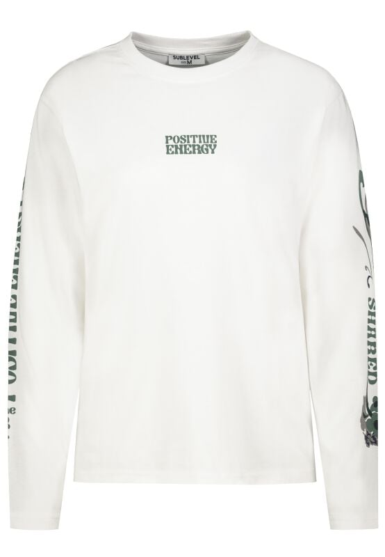 gothicana by emp "Ladies Longsleeve" Long-sleeve Shirt off white by Sublevel
