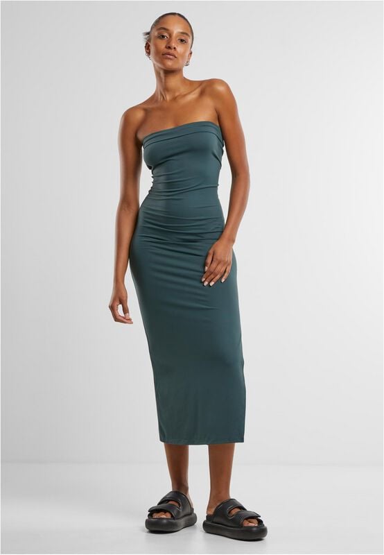 Gothicana By Emp "Ladies' Midi Dress" Midi Dress Bottle Green By Urban Classics