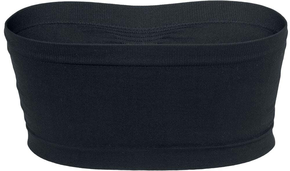Gothicana By Emp "Ladies Pads Bandeau" Bandeau Black By Urban Classics