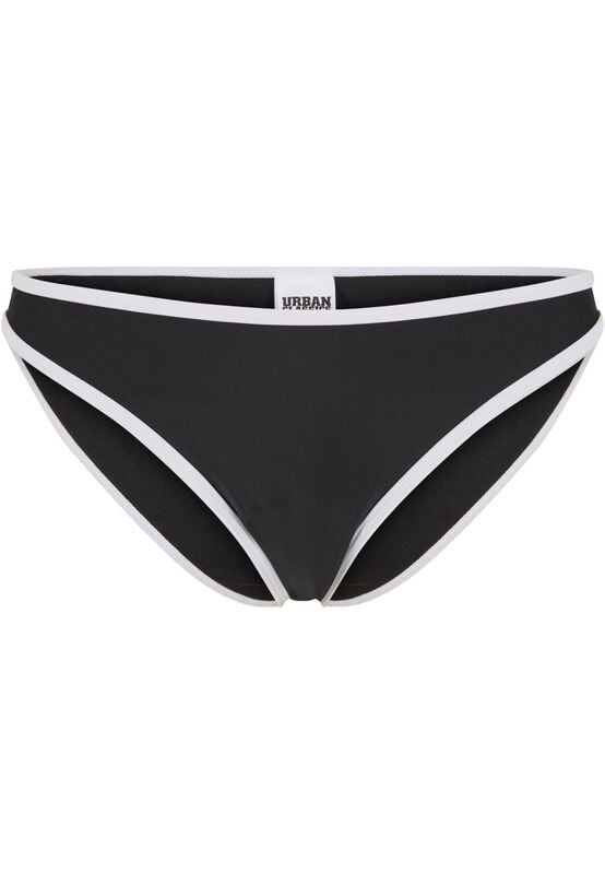 Gothicana By Emp "Ladies' Retro Triangle Bikini" Bikini Set Black-white By Urban Classics