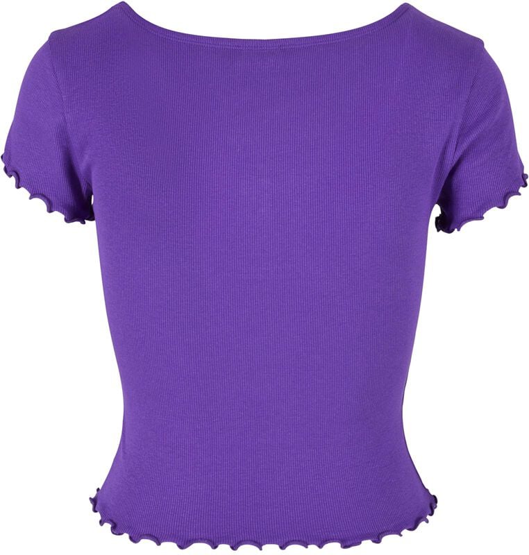 Gothicana By Emp "Ladies’ Rib Babylock Tee" T-Shirt Lilac By Urban Classics