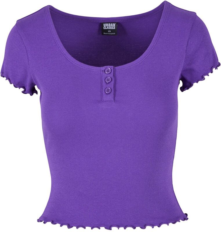 gothicana by emp "Ladies’ rib babylock tee" T-Shirt lilac by Urban Classics