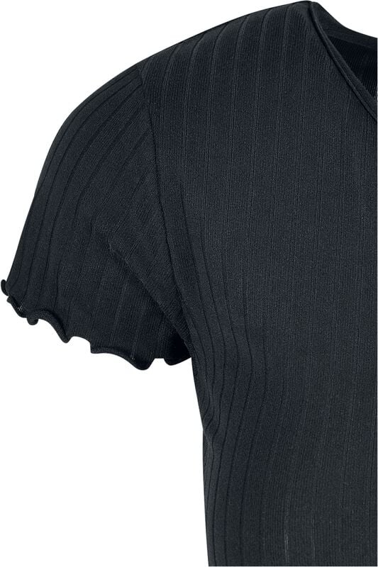 Gothicana By Emp "Ladies’ Rib Wide-leg Jumpsuit" Jumpsuit Black By Urban Classics