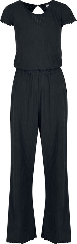gothicana by emp "Ladies’ rib wide-leg jumpsuit" Jumpsuit black by Urban Classics