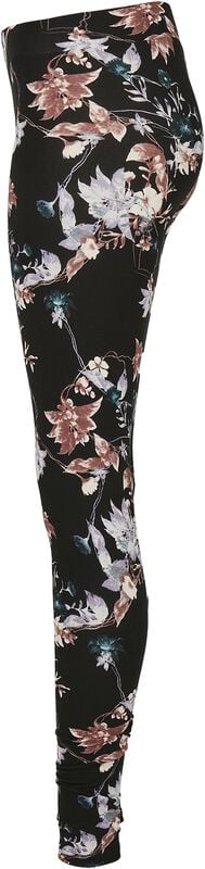 Gothicana By Emp "Ladies Soft AOP Leggings" Leggings Black By Urban Classics
