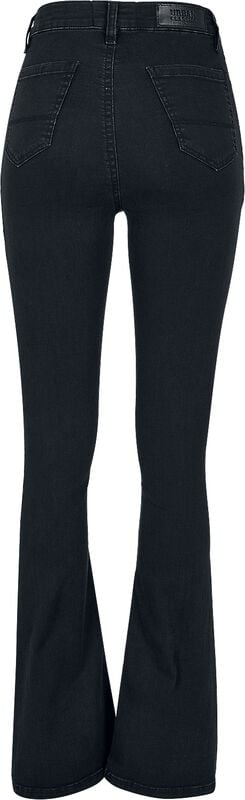 Gothicana By Emp "Ladies’ Super-stretch Bootcut Denim Jeans" Jeans Black By Urban Classics