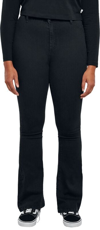 Gothicana By Emp "Ladies’ Super-stretch Bootcut Denim Jeans" Jeans Black By Urban Classics
