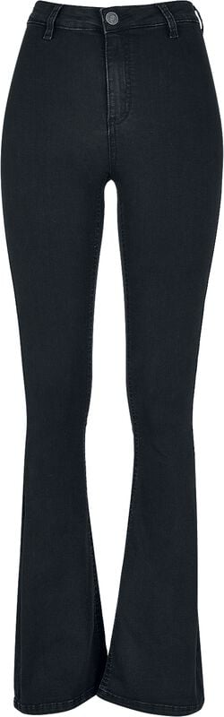 gothicana by emp "Ladies’ super-stretch bootcut denim jeans" Jeans black by Urban Classics