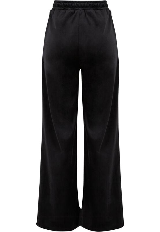 Gothicana By Emp "Ladies Velvet Joggers" Tracksuit Trousers Black By Urban Classics
